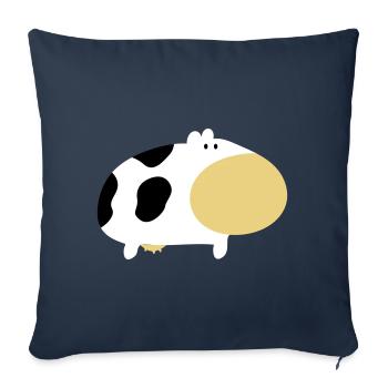 Kuh - Sofakissenbezug 45 x 45 cm - Navy - Vorne