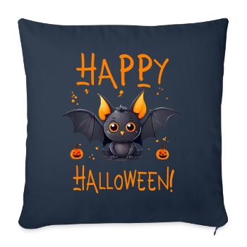 Bat Happy Halloween Costume Cute Cute - Sofa pillowcase 17,3'' x 17,3'' (45 x 45 cm) - navy - Front