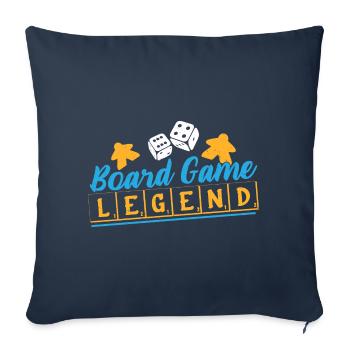 Board Game Nerd Gifts Board Games - Sofa pillowcase 17,3'' x 17,3'' (45 x 45 cm) - navy - Front