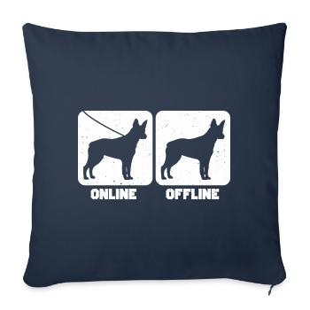 Australian Stumpy Tail Cattle Dog - Sofa pillowcase 17,3'' x 17,3'' (45 x 45 cm) - navy - Front