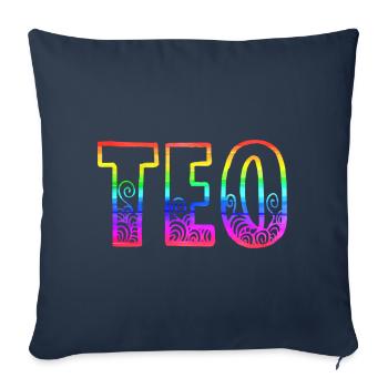 Teo RS Rainbow - Sofa pillowcase 17,3'' x 17,3'' (45 x 45 cm) - navy - Front