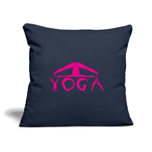yoga yogi viola spiritualità amore namaste sport - Copricuscino per divano, 45 x 45 cm