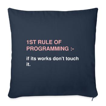 Cyber Security Design for IT Security and Hackers - Sofa pillowcase 17,3'' x 17,3'' (45 x 45 cm) - navy - Front