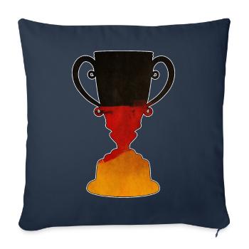 Germany Trophy Cup Gift Ideas - Sofa pillowcase 17,3'' x 17,3'' (45 x 45 cm) - navy - Front