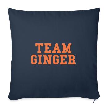 TEAM GINGER - Funny St. Patrick's Day outfit - Sofa pillowcase 17,3'' x 17,3'' (45 x 45 cm) - navy - Front