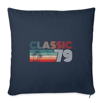 43 Year Old Birthday 2022 Classic 1979 43 Birthday - Sofa pillowcase 17,3'' x 17,3'' (45 x 45 cm) - navy - Front
