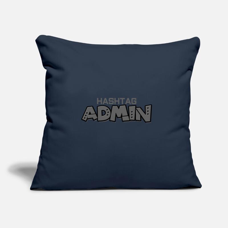 #hashtag admin administrator moderator web development Sofa pillowcase 17,3'' x 17,3'' (45 x 45 cm)