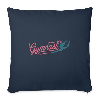 Gymnastics Gymnastics Gymnastics Athletics - Sofa pillowcase 17,3'' x 17,3'' (45 x 45 cm) - navy - Front
