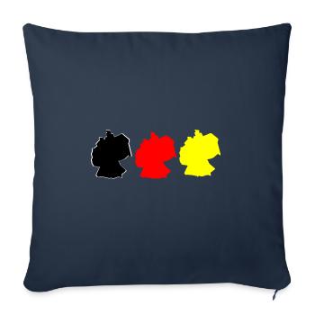 Allemagne Roadtrip Holiday Holiday T-Shirt - Housse de coussin décorative 45 x 45 cm - bleu marine - Devant