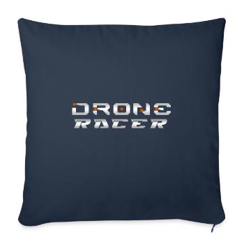 Drone Drones Drone Flight Drone Pilot - Housse de coussin décorative 45 x 45 cm - bleu marine - Devant