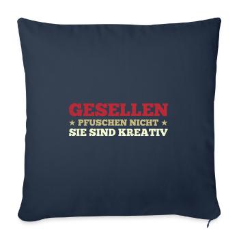 Geselle 2023 Prüfung Gesellenbrief Geschenk - Sofakissenbezug 45 x 45 cm - Navy - Vorne