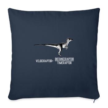Velociraptor pun speed gift - Sofa pillowcase 17,3'' x 17,3'' (45 x 45 cm) - navy - Front