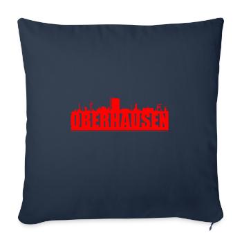 Oberhausen skyline - Sofa pillowcase 17,3'' x 17,3'' (45 x 45 cm) - navy - Front
