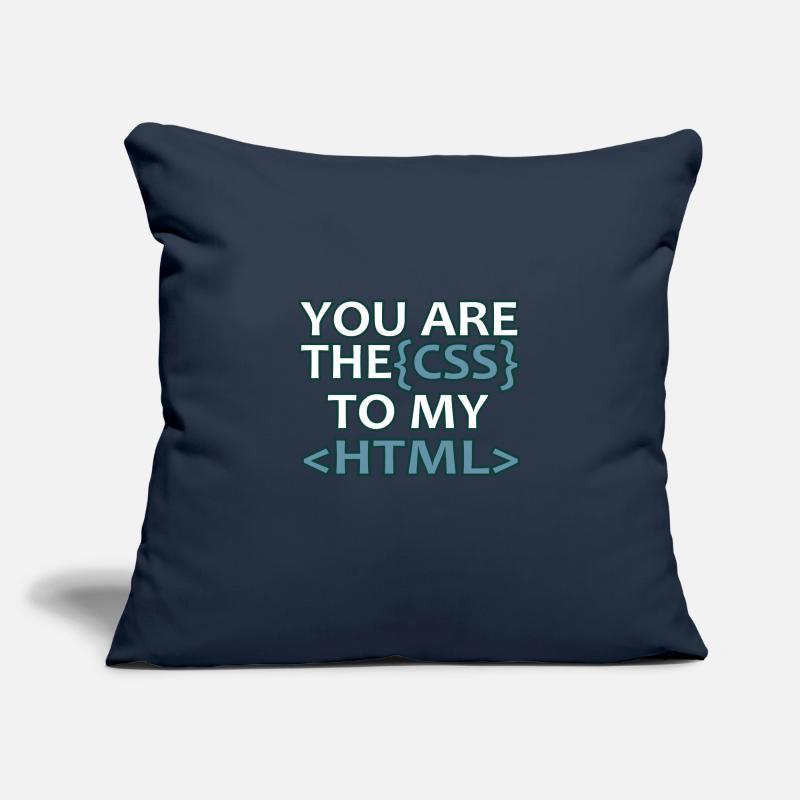 Développeur Web CSS HTML Informatik Funny gift Housse de coussin décorative 45 x 45 cm