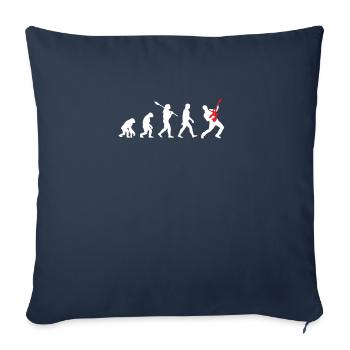 guitar - Sofa pillowcase 17,3'' x 17,3'' (45 x 45 cm) - navy - Front