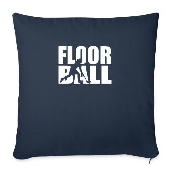 Floorball - Housse de coussin décorative 45 x 45 cm - bleu marine - Devant