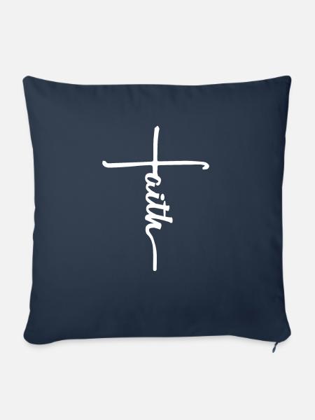 Faith - Sofakissenbezug 45 x 45 cm - Navy