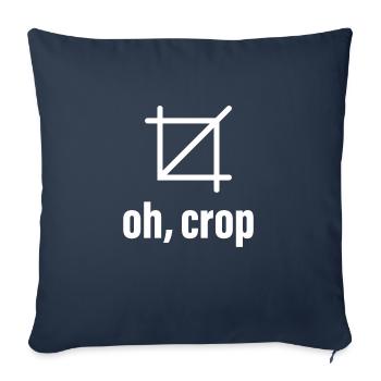 La photographie | Photographes | photographe - Housse de coussin décorative 45 x 45 cm - bleu marine - Devant