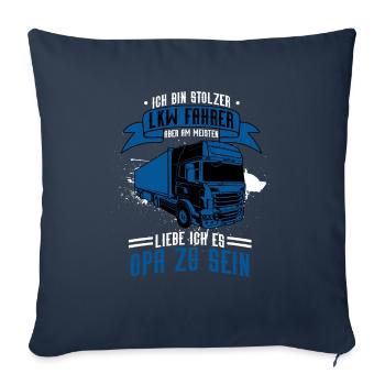 Opa LKW Fahrer Opa Werden Überraschung 2020 - Sofakissenbezug 45 x 45 cm - Navy - Vorne