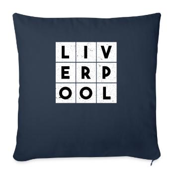 Liverpool - Sofakissenbezug 45 x 45 cm - Navy - Vorne