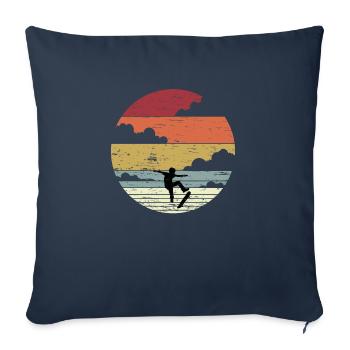 Skateboarden Geschenkideen Skaten Sport Geburtstag - Sofakissenbezug 45 x 45 cm - Navy - Vorne