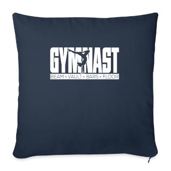 Gymnast Beam Vaul Bars Floor - Housse de coussin décorative 45 x 45 cm - bleu marine - Devant