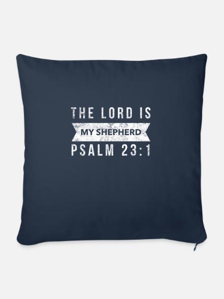 Glaube & Christliche Kleidung - Sofakissenbezug 45 x 45 cm - Navy