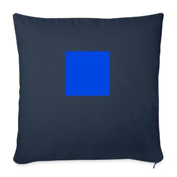 blue square - Sofa pillowcase 17,3'' x 17,3'' (45 x 45 cm) - navy - Front
