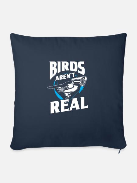 Birds aren't real Birdwatching - Sofakissenbezug 45 x 45 cm - Navy