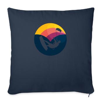 Kite Kiteboarding Kitesurfer Kiteboarding Gift - Housse de coussin décorative 45 x 45 cm - bleu marine - Devant