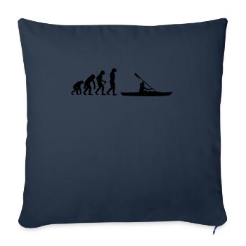Canoë Kayaker Pad Kayak Ramaque Kayak - Housse de coussin décorative 45 x 45 cm - bleu marine - Devant
