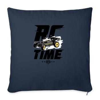RC Car Racing cadeau pour un RC Racer - Housse de coussin décorative 45 x 45 cm - bleu marine - Devant