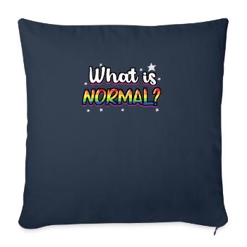 Whats Normal Lesbian Bisexual Trans Gay Pride - Sofakissenbezug 45 x 45 cm - Navy - Vorne