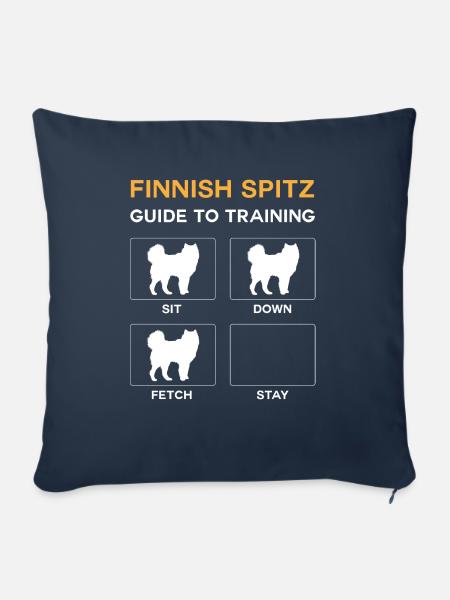 Finnish Spitz Guide To Training - Sofakissenbezug 45 x 45 cm - Navy