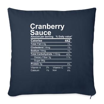 Cranberry-Sauce - Sofakissenbezug 45 x 45 cm - Navy - Vorne