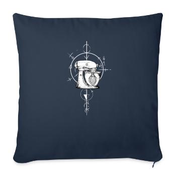 Cook I spices kitchen chef hat cook motif for chef - Sofa pillowcase 17,3'' x 17,3'' (45 x 45 cm) - navy - Front