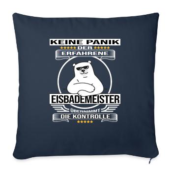 eisbademeister eisbad winterbader eisbader kalt - Sofakissenbezug 45 x 45 cm - Navy - Vorne