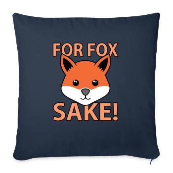 Fox - Sofa pillowcase 17,3'' x 17,3'' (45 x 45 cm) - navy - Front