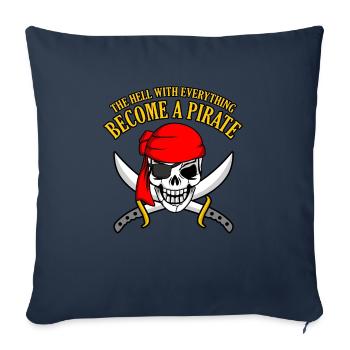 Pirat - Sofakissenbezug 45 x 45 cm - Navy - Vorne