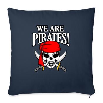 Pirat - Sofakissenbezug 45 x 45 cm - Navy - Vorne