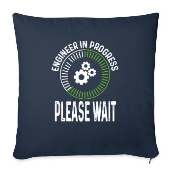 Engineering Engineering School Future Engineer - Sofa pillowcase 17,3'' x 17,3'' (45 x 45 cm) - navy - Front