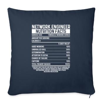 Network Engineer Tool Code Network Engineering - Sofa pillowcase 17,3'' x 17,3'' (45 x 45 cm) - navy - Front