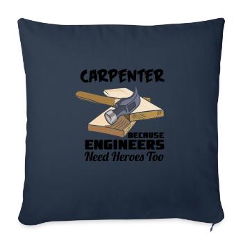 Carpenter Because - Sofa pillowcase 17,3'' x 17,3'' (45 x 45 cm) - navy - Front