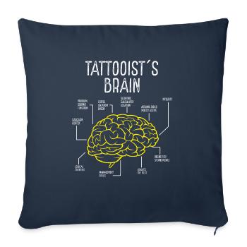 Tattooist Tattooer Tattoo Lover Ink Lover Tattoos - Sofa pillowcase 17,3'' x 17,3'' (45 x 45 cm) - navy - Front