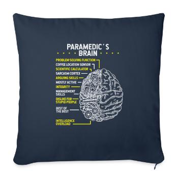 Paramedic Emergency Medical Technician EMT EMS - Sofa pillowcase 17,3'' x 17,3'' (45 x 45 cm) - navy - Front