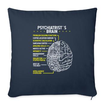 Psychiatrist Psychology Psychiatry Psychologist - Sofakissenbezug 45 x 45 cm - Navy - Vorne