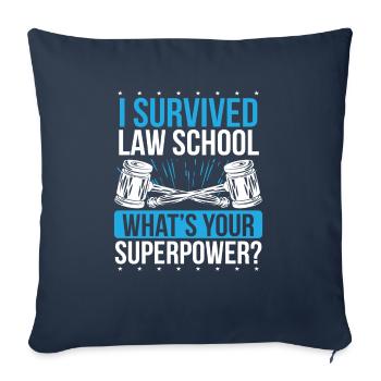 Law Student Essentials Law School Graduate Lawyer - Sofa pillowcase 17,3'' x 17,3'' (45 x 45 cm) - navy - Front