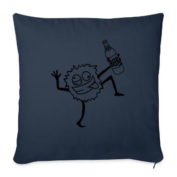 Monstre de la fête de la bière - Housse de coussin décorative 45 x 45 cm - bleu marine - Devant