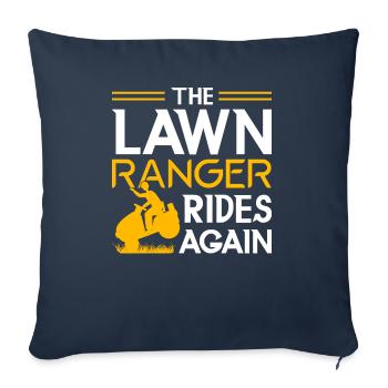 Gärtner Landschaftsbau Gartenbau Rasenmäher - Sofakissenbezug 45 x 45 cm - Navy - Vorne