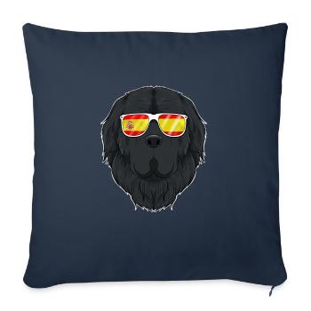 Newfoundland I Spain Sunglasses I Spanish Flag - Sofa pillowcase 17,3'' x 17,3'' (45 x 45 cm) - navy - Front